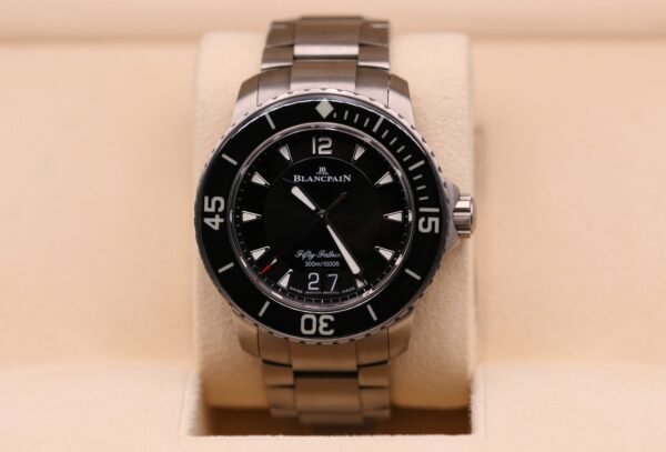 Blancpain Fifty Fathoms Grande Date Black Dial 5050-12B30-B52A – Box & Papers