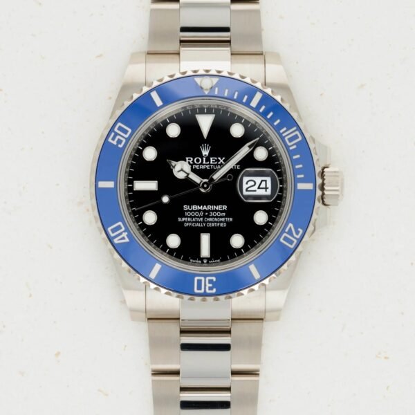 Rolex White Gold Submariner 126619LB 41mm Blue Bezel