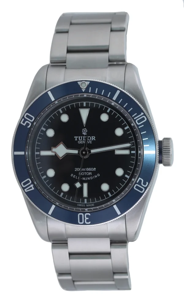 PAPERS 2014 Tudor Black Bay Heritage Blue Smiley 79220 B Steel 41mm Watch
