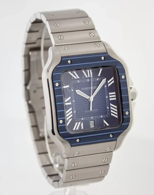 Cartier Santos WSSA0048 40mm Blue Dial and Bezel 2022 Full Set
