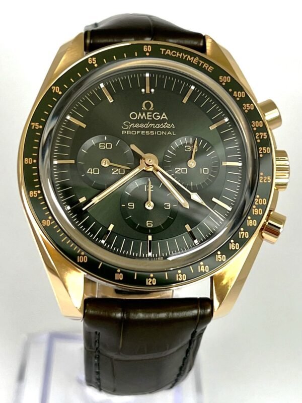 Omega Speedmaster Professional Moonwatch Sedna Rose Gold Green 310.63.42.50.10.001